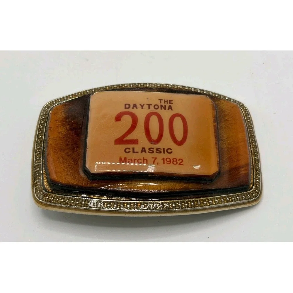 Daytona 200 Belt Buckle 1982 Motorcycle Racing Daytona Motor Speedway Formula 1
